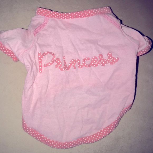 Pink Princess Dog Shirt | size Small